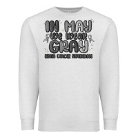 Oatmeal Heather in may we wear gray brain cancer awareness Premium Sweatshirt - MaliasSmallBusiness