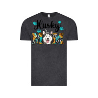 Vintage Black husky mom western Vintage Tee - RanaPortraitStore