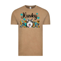 Vintage Coffee husky mom western Vintage Tee - RanaPortraitStore