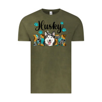 Vintage Olive husky mom western Vintage Tee - RanaPortraitStore