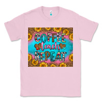 Bubblegum Pink coffee teach repeat Classic Tee - HRA Design Shop