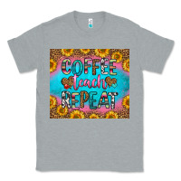 Heather Grey coffee teach repeat Classic Tee - HRA Design Shop