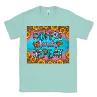 Seafoam coffee teach repeat Classic Tee - HRA Design Shop