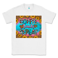 White coffee teach repeat Classic Tee - HRA Design Shop