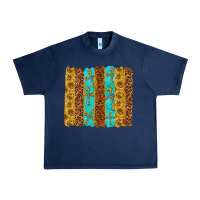 Navy Western Brushstrokes Urban Heavy Tee - texasbilliewilder