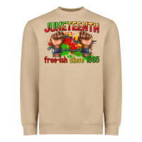 Mushroom juneteenth free ish since 1865 Heavyweight Sweatshirt - texasbilliewilder