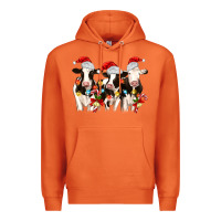 Carrot christmas three cows Premium Hoodie - MaliasSmallBusiness