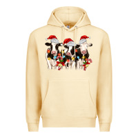 Pina Colada christmas three cows Premium Hoodie - MaliasSmallBusiness