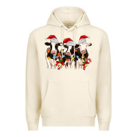 Tofu christmas three cows Premium Hoodie - MaliasSmallBusiness