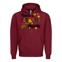 Burgundy santa's favorite mini Zipper Hoodie - AdoDesignShop