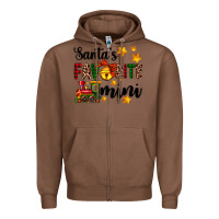 Chestnut santa's favorite mini Zipper Hoodie - AdoDesignShop