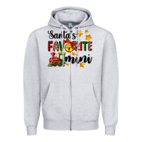 Heather Grey santa's favorite mini Zipper Hoodie - AdoDesignShop