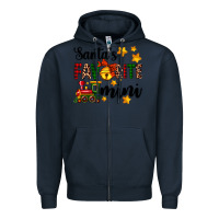 Navy santa's favorite mini Zipper Hoodie - AdoDesignShop