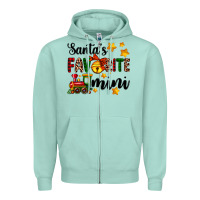 Seafoam santa's favorite mini Zipper Hoodie - AdoDesignShop