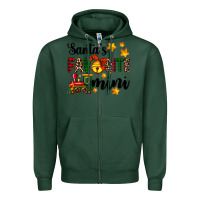Sports Green santa's favorite mini Zipper Hoodie - AdoDesignShop