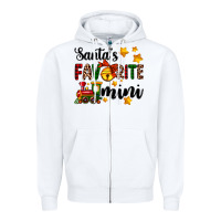 White santa's favorite mini Zipper Hoodie - AdoDesignShop
