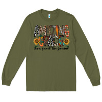 Army Green amazing grace how sweet the sound Long Sleeve Tee - RacoonDesign
