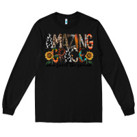 Black amazing grace how sweet the sound Long Sleeve Tee - RacoonDesign