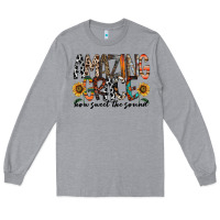 Heather Grey amazing grace how sweet the sound Long Sleeve Tee - RacoonDesign