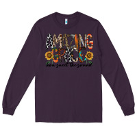 Plum amazing grace how sweet the sound Long Sleeve Tee - RacoonDesign
