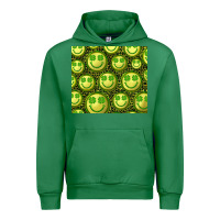 Emerald st. patrick's day lucky face Urban Hoodie - RanaPortraitStore