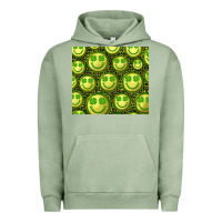 Pigment Oil Green st. patrick's day lucky face Urban Hoodie - RanaPortraitStore