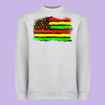 Heavyweight Sweatshirt juneteenth flag
