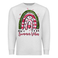 Oatmeal Heather summer vibes Premium Sweatshirt - MaliasSmallBusiness