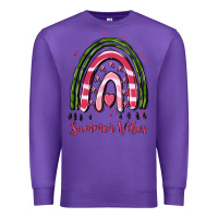 Purple summer vibes Premium Sweatshirt - MaliasSmallBusiness