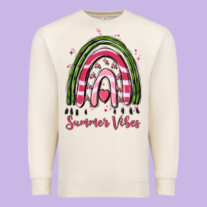 Summer Vibes Premium Sweatshirt Designed By Maliassmallbusiness