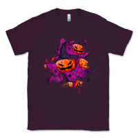 Plum halloween pumpkin patch  3 Classic Tee - BundleAndBundleShop