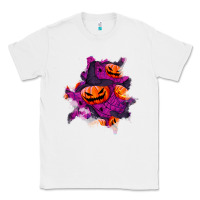 White halloween pumpkin patch  3 Classic Tee - BundleAndBundleShop