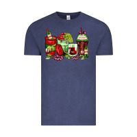 Vintage Denim wine coffee cups Vintage Tee - Zillion Design Studio