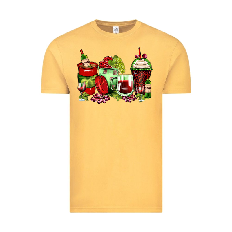 Wine Coffee Cups Vintage Tee by Zillion Design Studio | Teevron