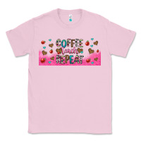 Bubblegum Pink coffee teach repeat teacher libbey glass Classic Tee - HRA Design Shop