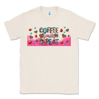 Natural coffee teach repeat teacher libbey glass Classic Tee - HRA Design Shop
