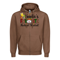 Chestnut santa's favorite medical student Zipper Hoodie - AdoDesignShop