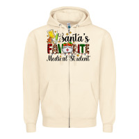 Sandshell santa's favorite medical student Zipper Hoodie - AdoDesignShop