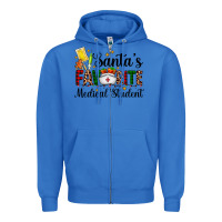 True Royal santa's favorite medical student Zipper Hoodie - AdoDesignShop