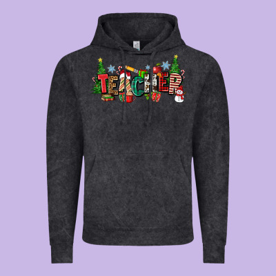 Christmas Teacher Vintage Hoodie Designed By Zillion Design Studio