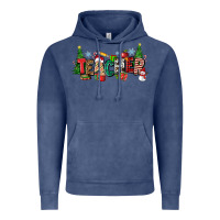 Vintage Denim Christmas teacher Vintage Hoodie - Zillion Design Studio