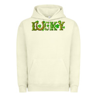 Pigment Pistachio st. patrick's day lucky with clovers and horseshoe Urban Hoodie - RanaPortraitStore