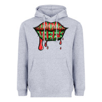 Heather Grey summer vibes watermelon lips Heavyweight Hoodie - Jasminsmagicworld
