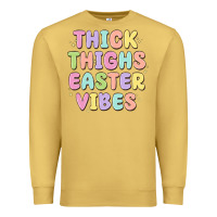 Antique Gold thicks thighs easter vibes Premium Sweatshirt - MaliasSmallBusiness