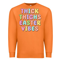Carrot thicks thighs easter vibes Premium Sweatshirt - MaliasSmallBusiness