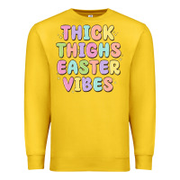 Lemon thicks thighs easter vibes Premium Sweatshirt - MaliasSmallBusiness
