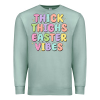 Seafoam thicks thighs easter vibes Premium Sweatshirt - MaliasSmallBusiness