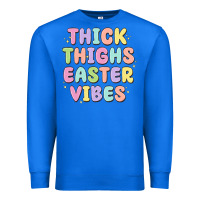 True Royal thicks thighs easter vibes Premium Sweatshirt - MaliasSmallBusiness