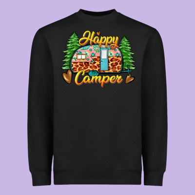 Happy Camper Heavyweight Sweatshirt Designed By Zillion Design Studio