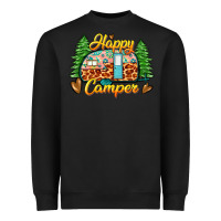 Black happy camper Heavyweight Sweatshirt - Zillion Design Studio